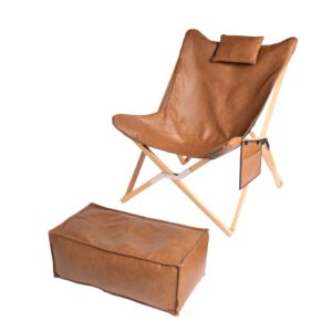 Lounge-Set „SIENA & SIENITO“ – Klappbarer Relaxstuhl mit Fußstütze