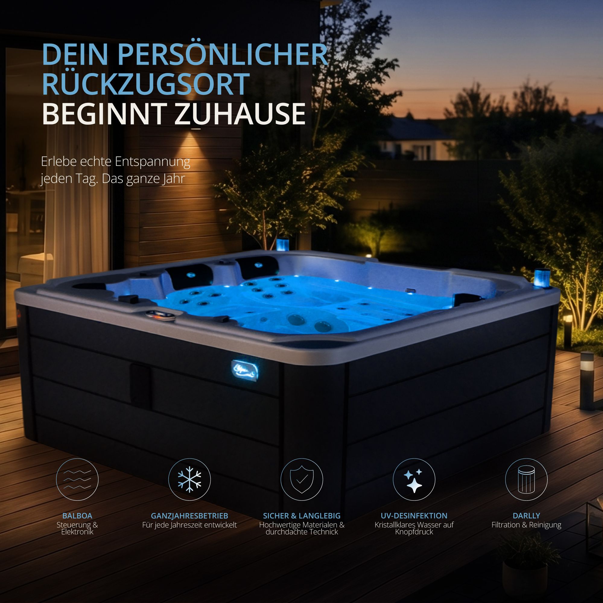 Outdoor Whirlpool CALMA