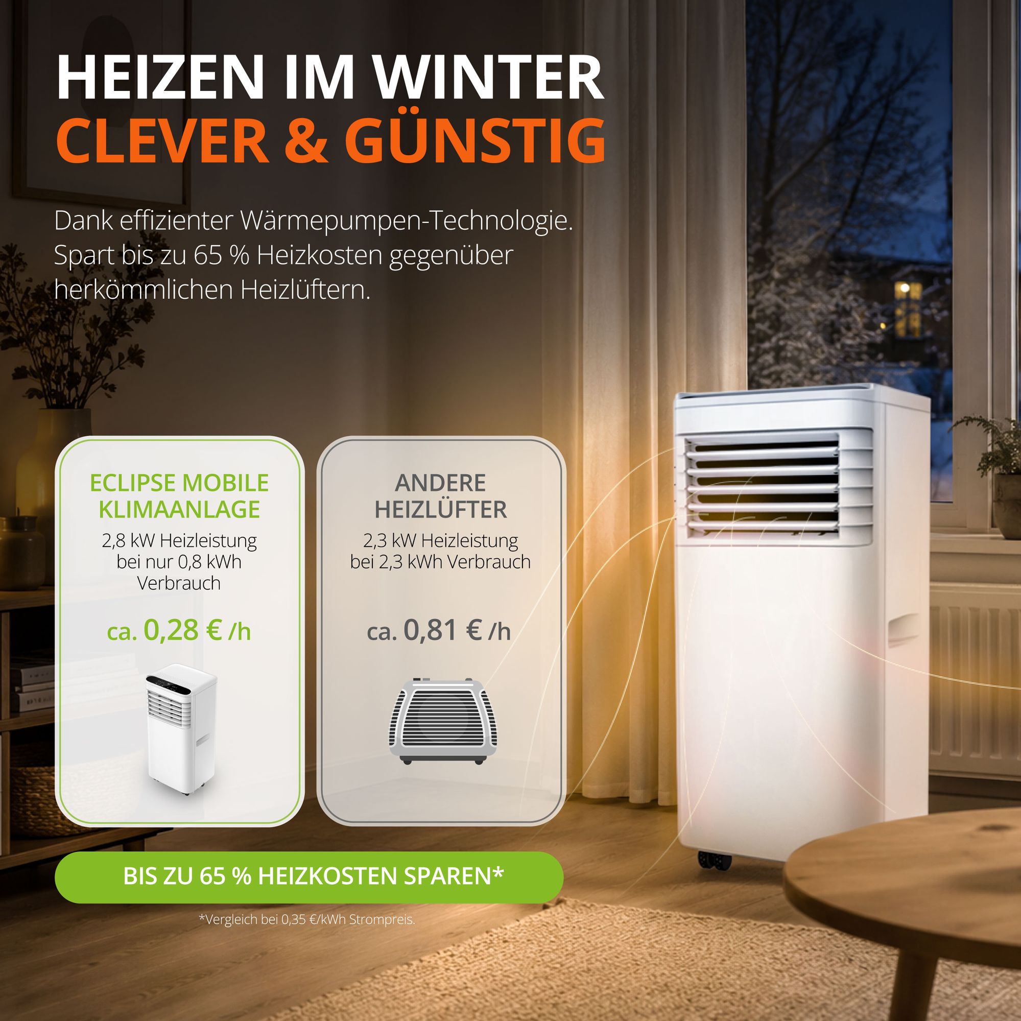 Mobile Klimaanlage 9000 BTU