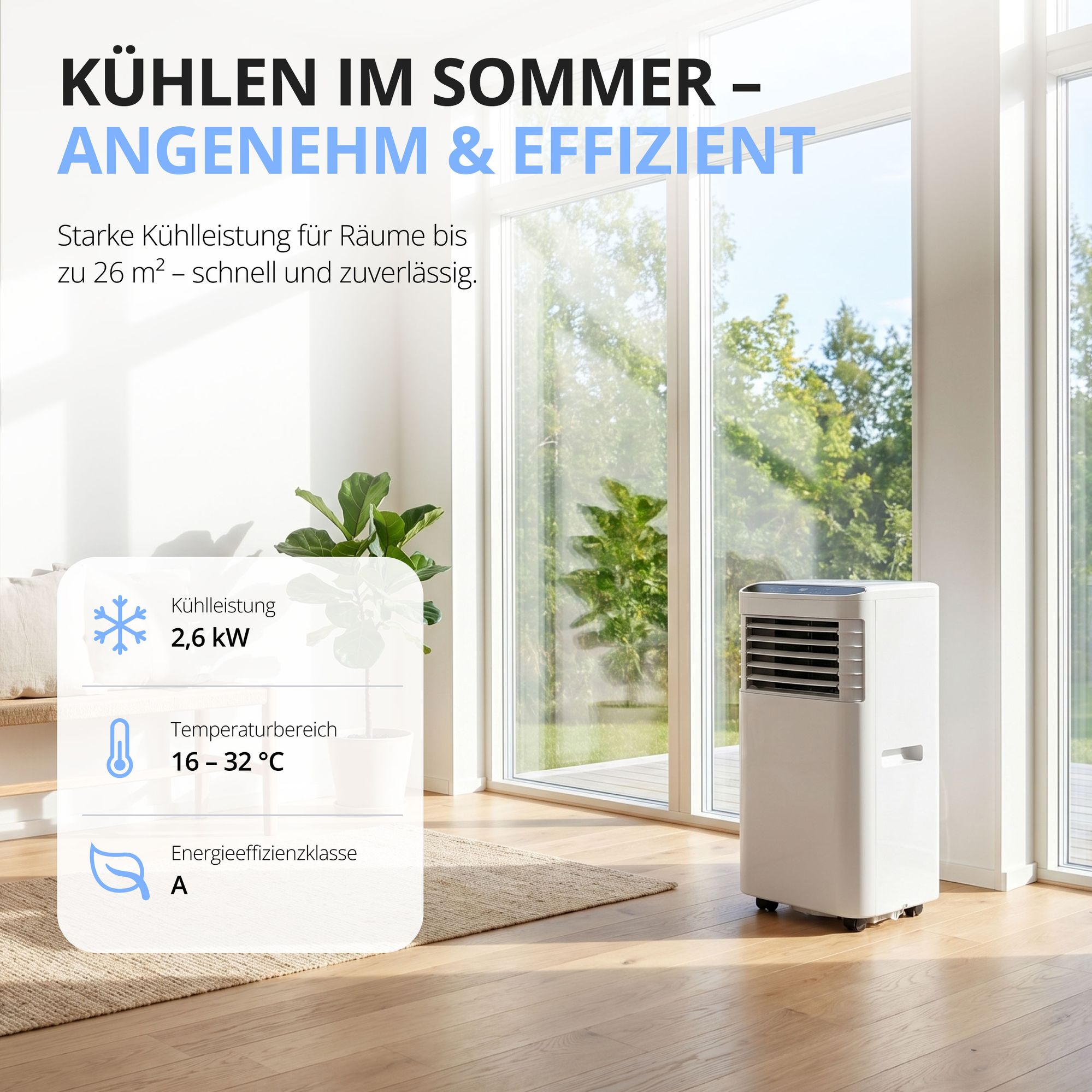 Mobile Klimaanlage 9000 BTU