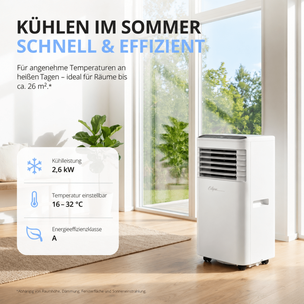 Mobile Klimaanlage 9000 BTU