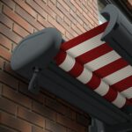 Markise elektrische Premium Kassettenmarkise Gelenkarm Vollkassettenmarkise basaltgraue Kassette (Ähnlich RAL 7012)