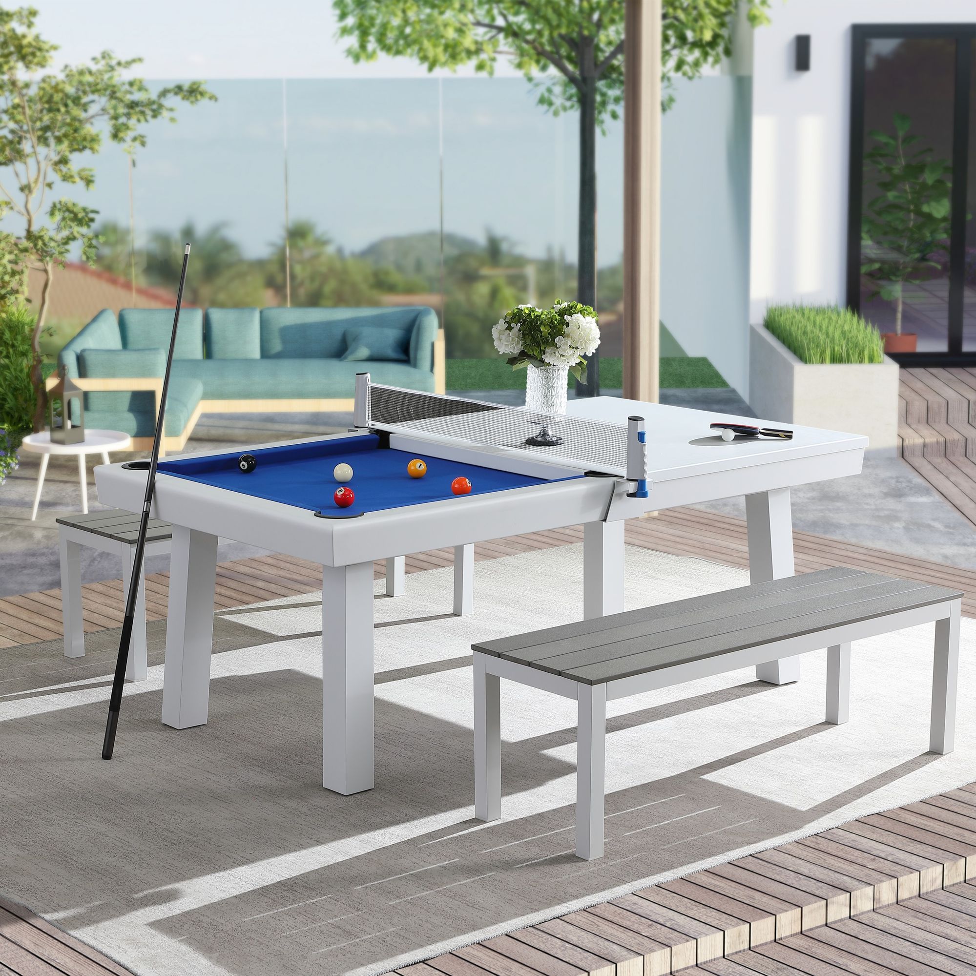 Billardtisch Outdoor Trinity 6 ft. wetterfest für den Aussenbereich