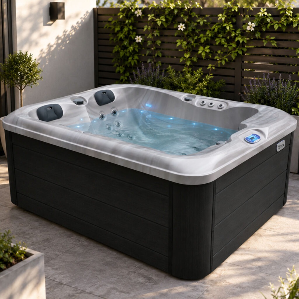 Eclipse Outdoor SPA Whirlpool NIDO Dunkelgrau 200 x 160 cm fuer 3 Personen 29903 artikelbild 3 h12.jpg