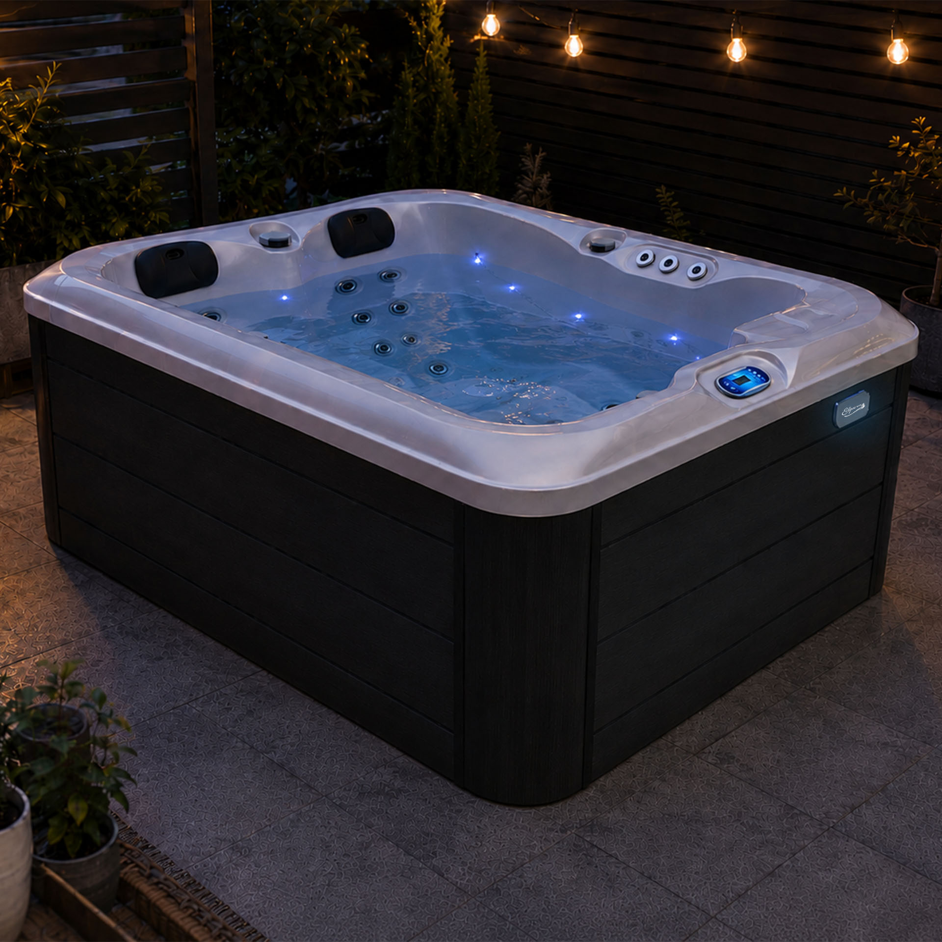 Eclipse Outdoor SPA Whirlpool NIDO Dunkelgrau 200 x 160 cm fuer 3 Personen 29903 artikelbild 5 h12.jpg