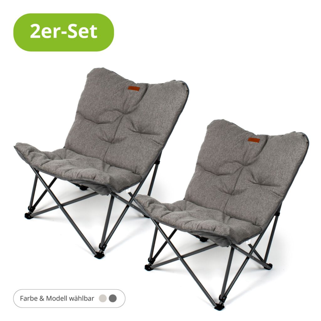 2er Set Campingstuhl oder Campinghocker
