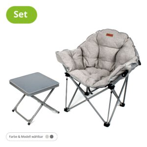 Campingstuhl und Hocker im Set