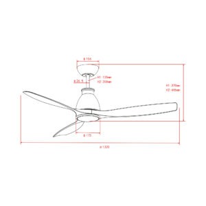 Deckenventilator mit Beleuchtung Modell Veya