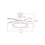 Deckenventilator mit Beleuchtung – goldfarbene Basis, modernes Design & LED-Licht