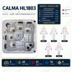 Outdoor Whirlpool CALMA Dunkelgrau